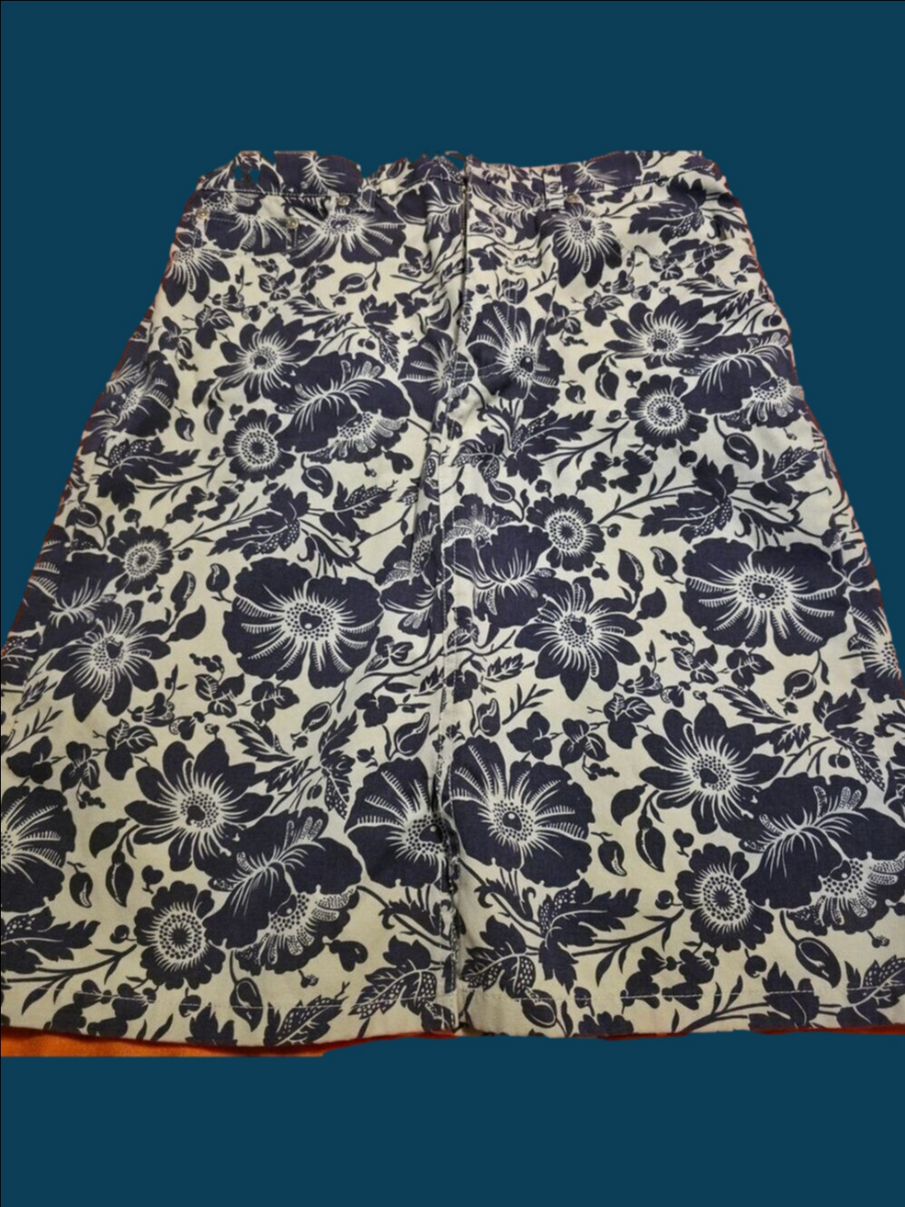 4/$25 Deal! Eddie Bauer Black and White Floral A-Line Skirt